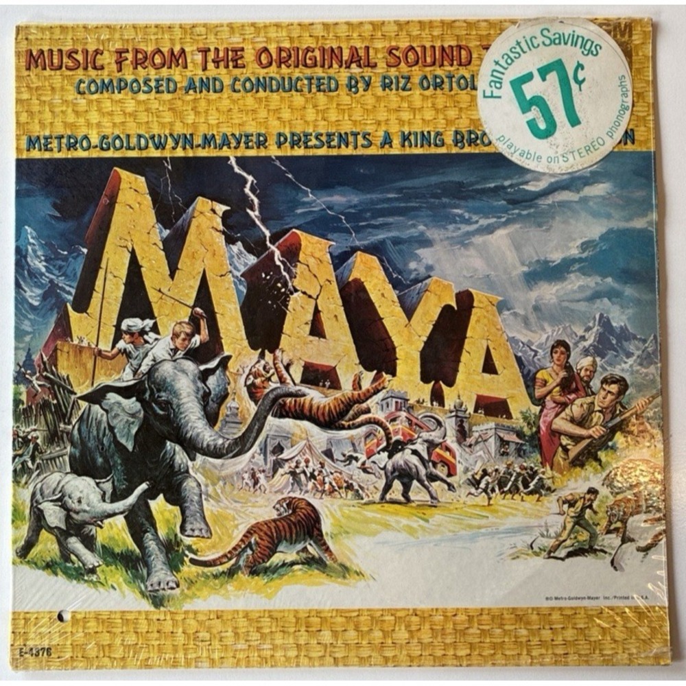 MAYA 1966 MUSIC RIZ ORTOLANI SOUNDTRACK 12" LP CLINT WALKER Sealed (L41)